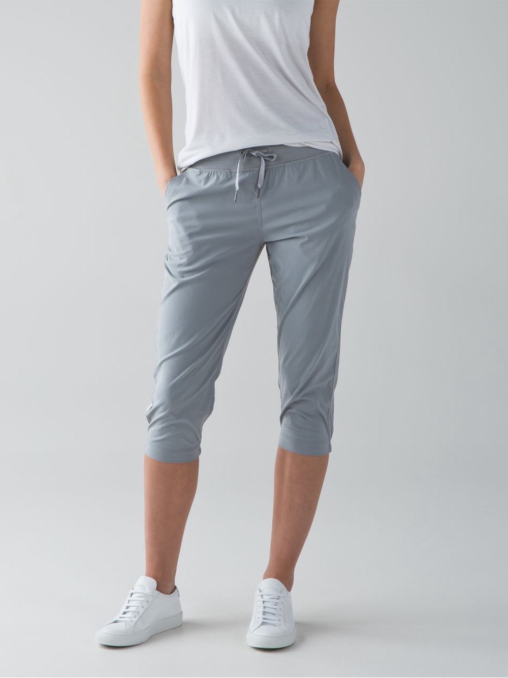 Lululemon Studio Crop II Pants Unlined Battleship Size 4